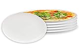 Arcoroc ARC L2810 Solutions Uni Pizzateller, 32cm, Opalglas, weiß, 6 Stück