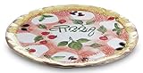 Bassano Ausgefallene italienische Keramik, runder Pizzateller 38 cm
