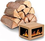 Kammergetrocknetes Holz Brennholz Buche Kaminholz 25 Kg Holzscheite 25 - 33 cm. Buchenholz . Feuerholz für Kamin Grill